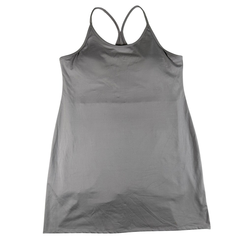 Kyodan Tank Dress Womens XL Gray Active Tennis Lined Built In Bra Shorts